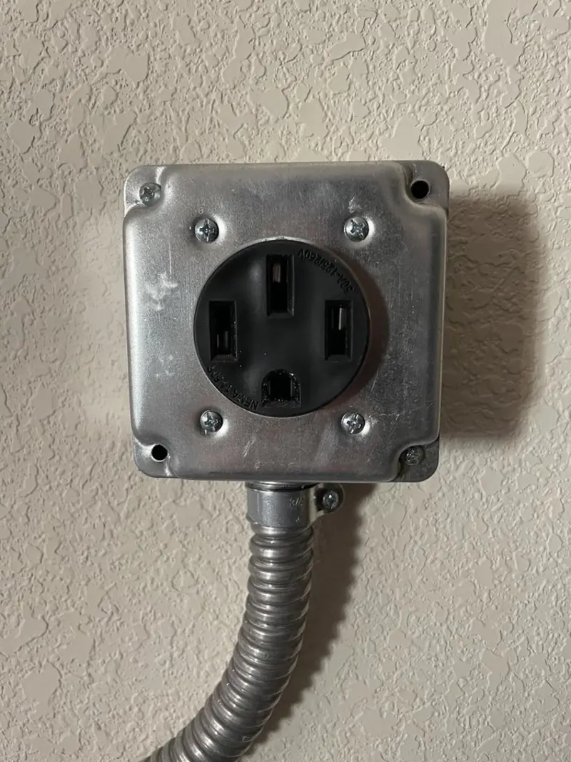 NEMA 14-50 outlet installed for Electrical Panel Upgrade in Davison